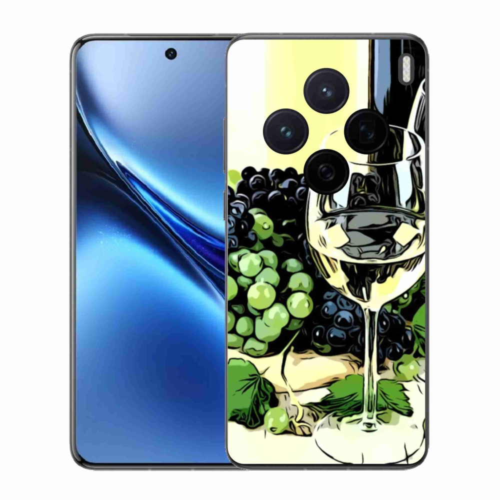 Gelový kryt mmCase na Vivo X200 5G - sklenka vína