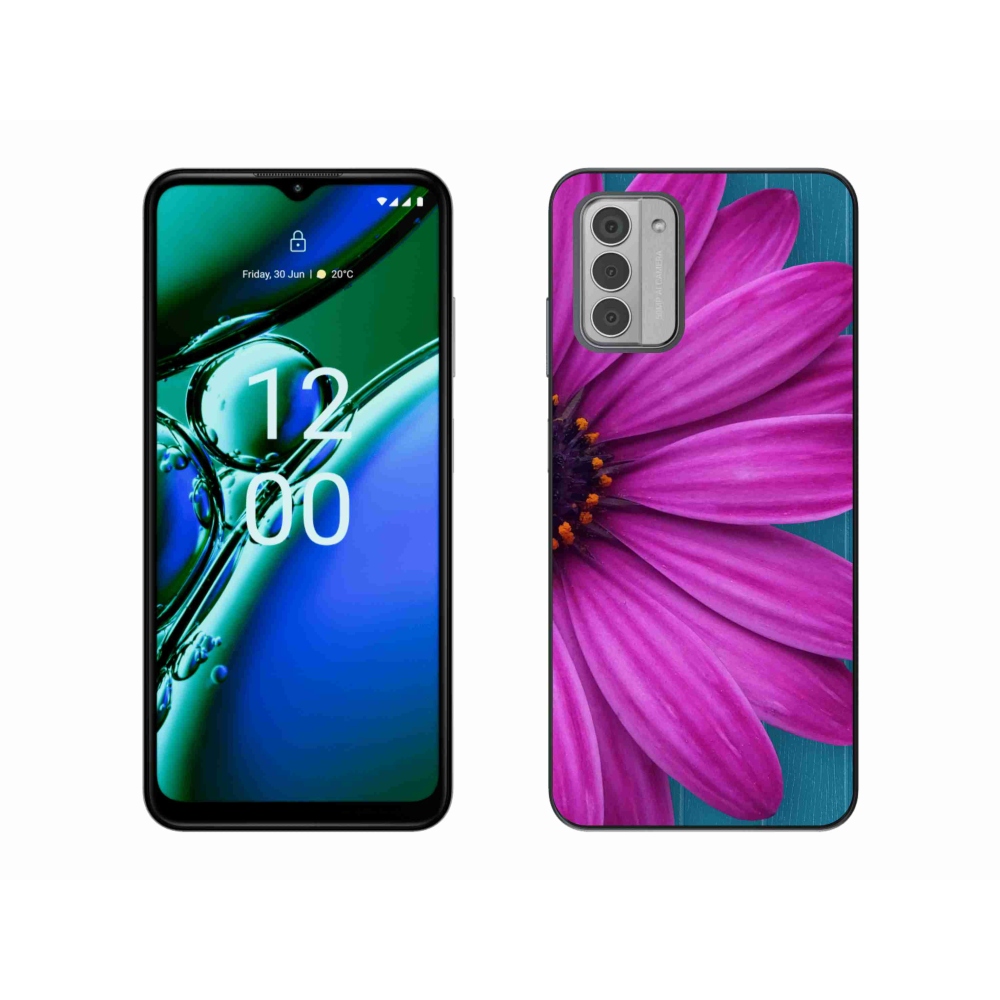 Gelový obal mmCase na Nokia G42 - fialová kopretina