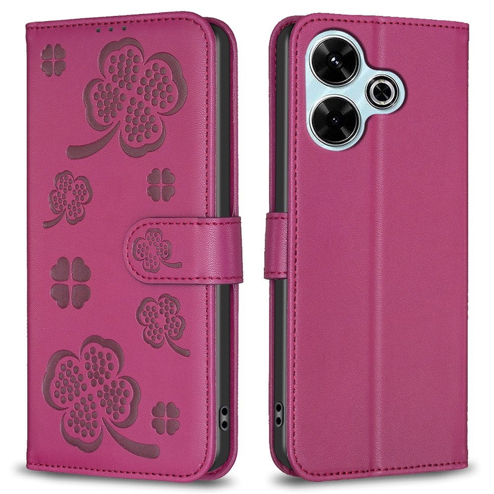 Clover knížkové pouzdro na Xiaomi Redmi 13 4G/Poco M6 4G - rose