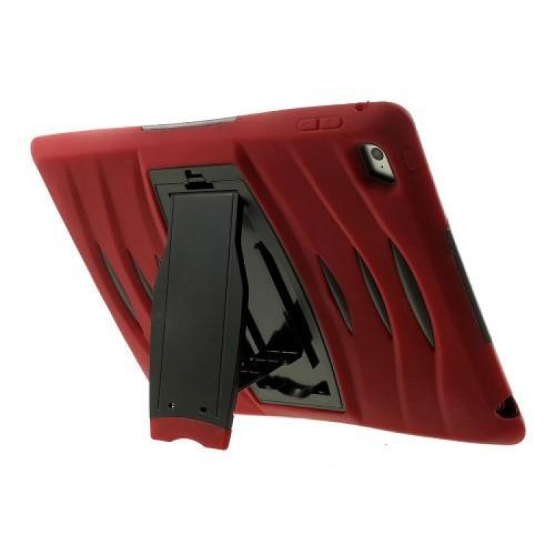 Hybridní odolný obal na iPad Air 2 - červený