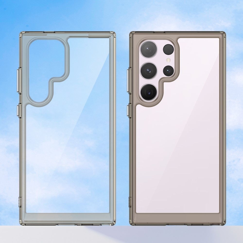 Gelový obal s pevnými zády na Samsung Galaxy S24 Ultra - šedý