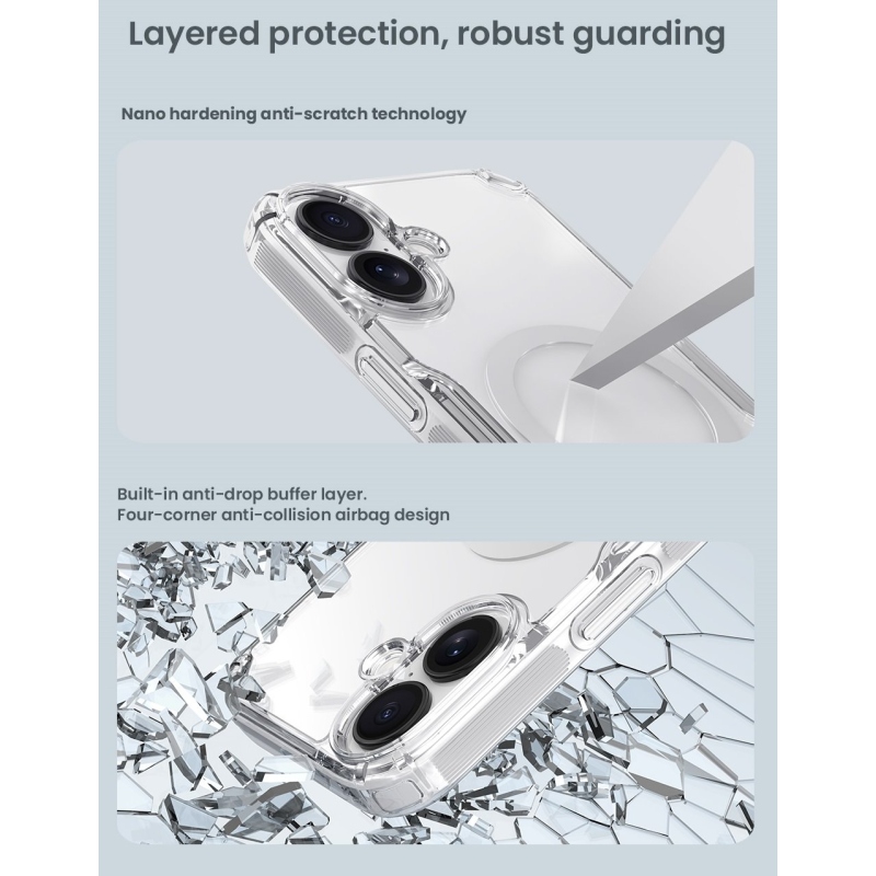 Nillkin Nature TPU PRO Magnetic Kryt pro Apple iPhone 17 Transparent