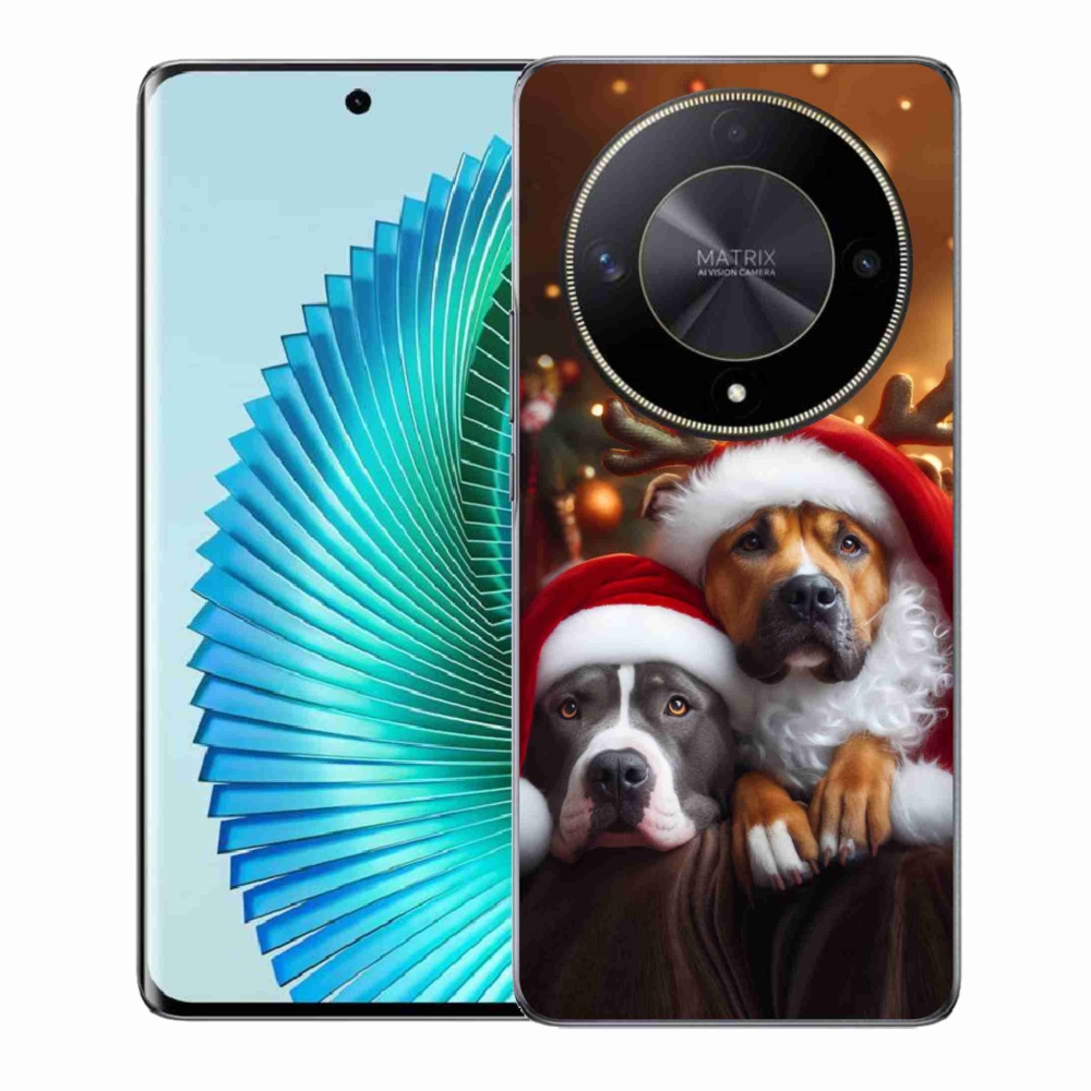 Gelový kryt mmCase na Honor Magic 6 Lite 5G - vánoční psi