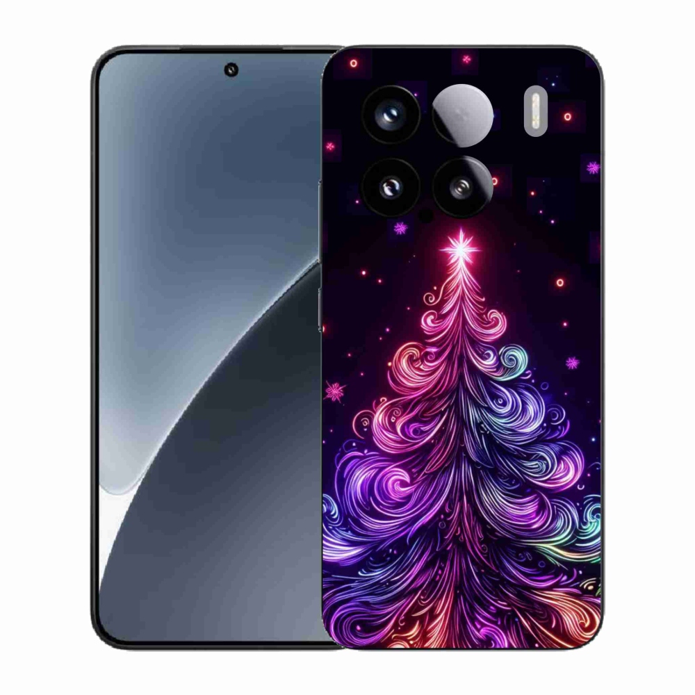 Gelový kryt mmCase na Xiaomi 15 - neonový vánoční stromek 1