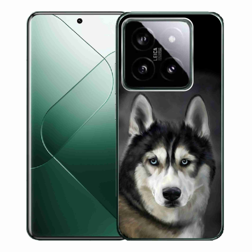 Gelový obal mmCase na Xiaomi 14 Pro - husky