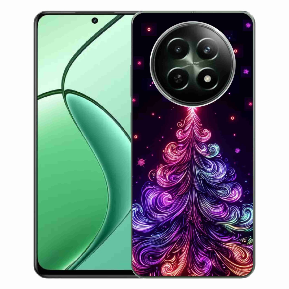 Gelový kryt mmCase na Realme 12 5G/12x 5G - neonový vánoční stromek 1