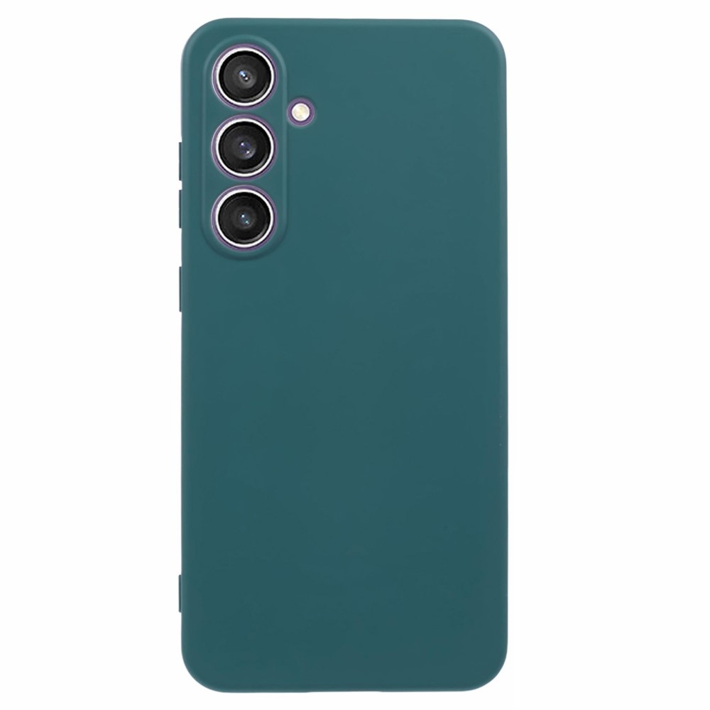 Gelový obal na Samsung Galaxy S24 FE - tmavězelený