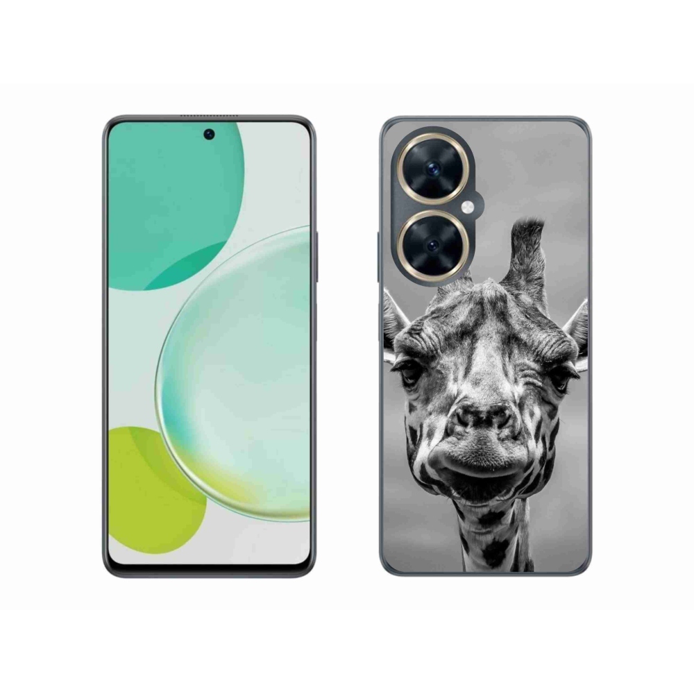 Gelový kryt mmCase na Huawei Nova 11i - černobílá žirafa