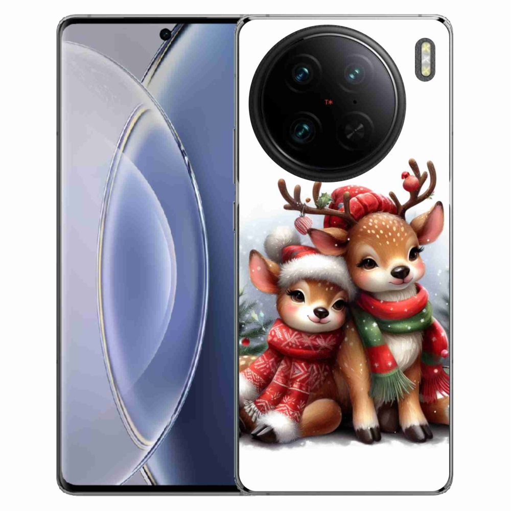 Gelový kryt mmCase na Vivo X90 Pro - vánoční sobi