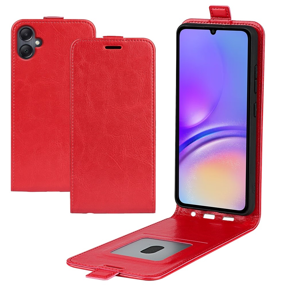 Vertical knížkové pouzdro na Samsung Galaxy A06 4G - červené