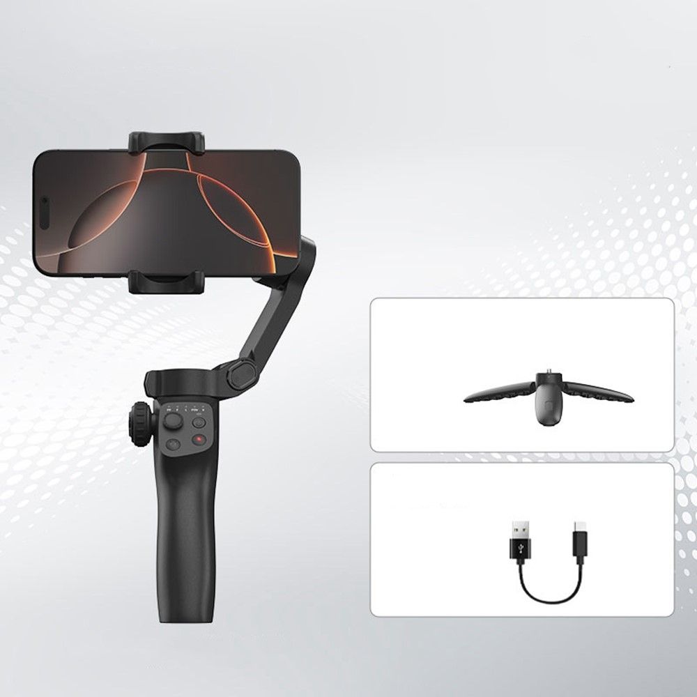 Skládací 3osý stabilizátor FunSnap CM8 na telefon s tripodem