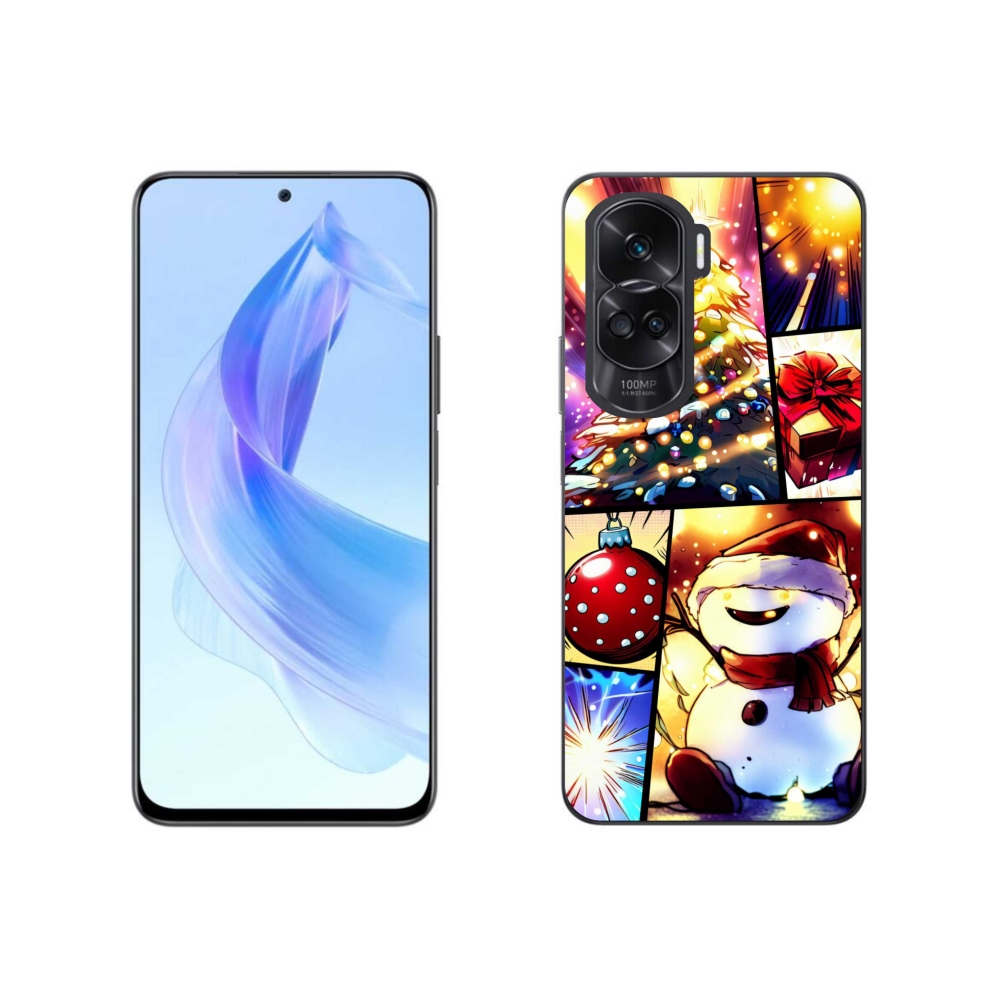 Gelový kryt mmCase na Honor 90 Lite - vánoční motivy 1