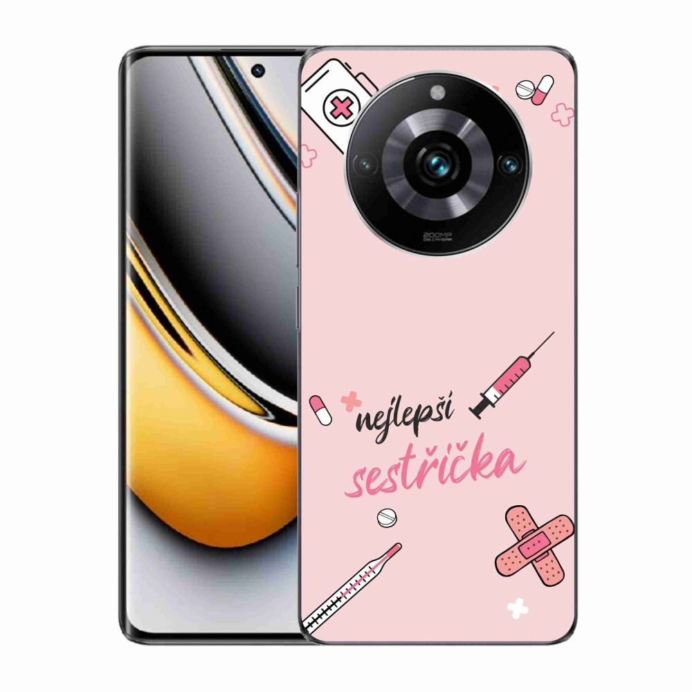 Gelový kryt mmCase na Realme 11 Pro/11 Pro+ - nejlepší sestřička růžové pozadí