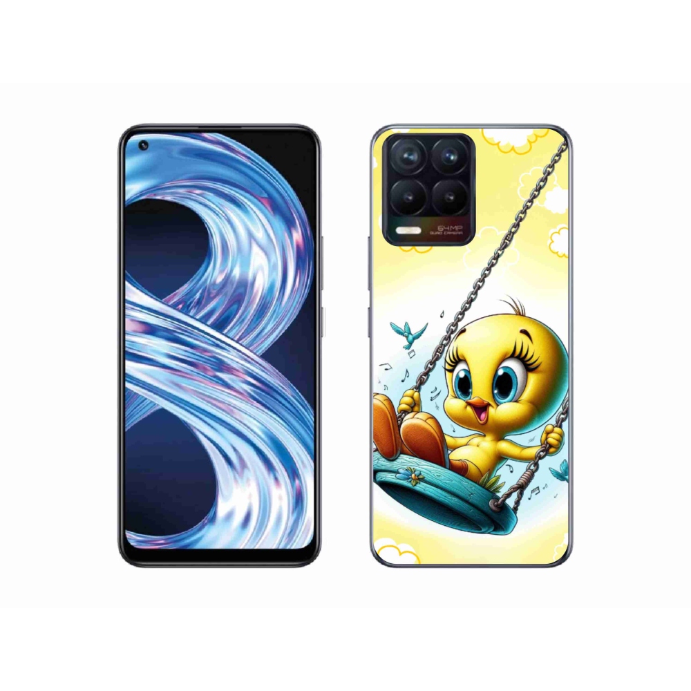 Gelový kryt mmCase na Realme 8 Pro - tweety