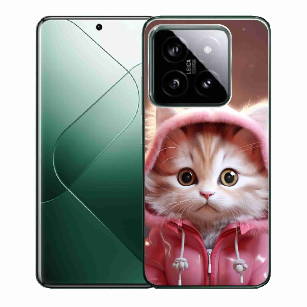 Gelový kryt mmCase na Xiaomi 14 - roztomilé kotě 3