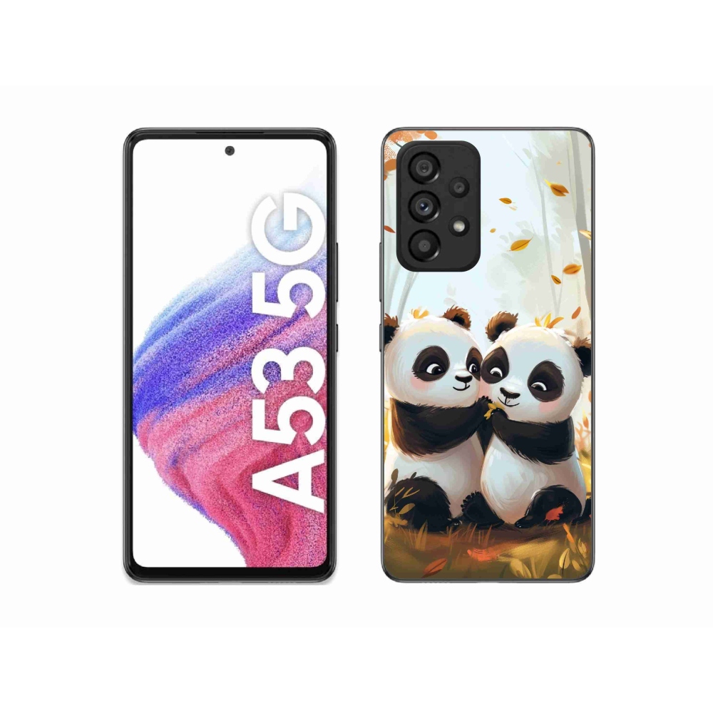 Gelový kryt mmCase na Samsung Galaxy A53 5G - pandy