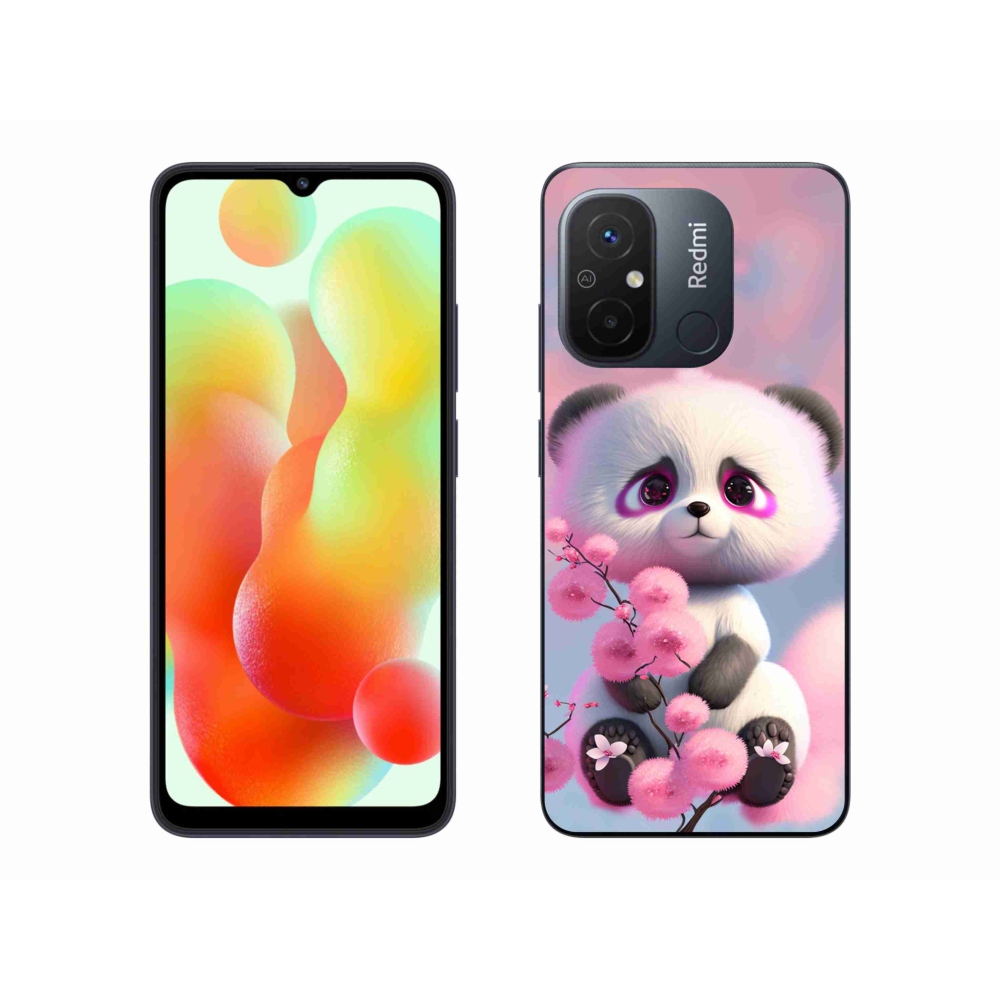 Gelový kryt mmCase na Xiaomi Redmi 12C - roztomilá panda 1