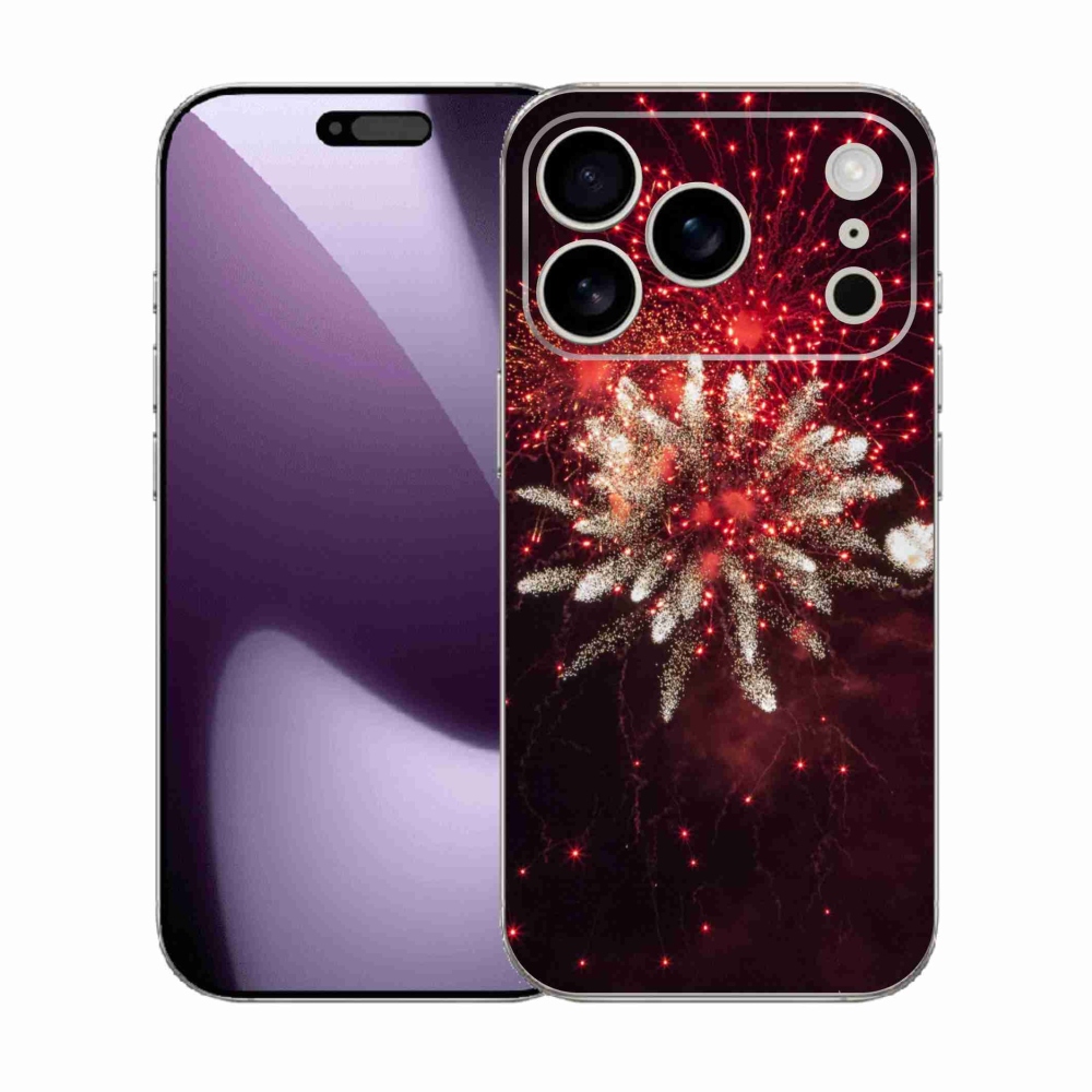Gelový kryt mmCase na iPhone 17 Pro - ohňostroj