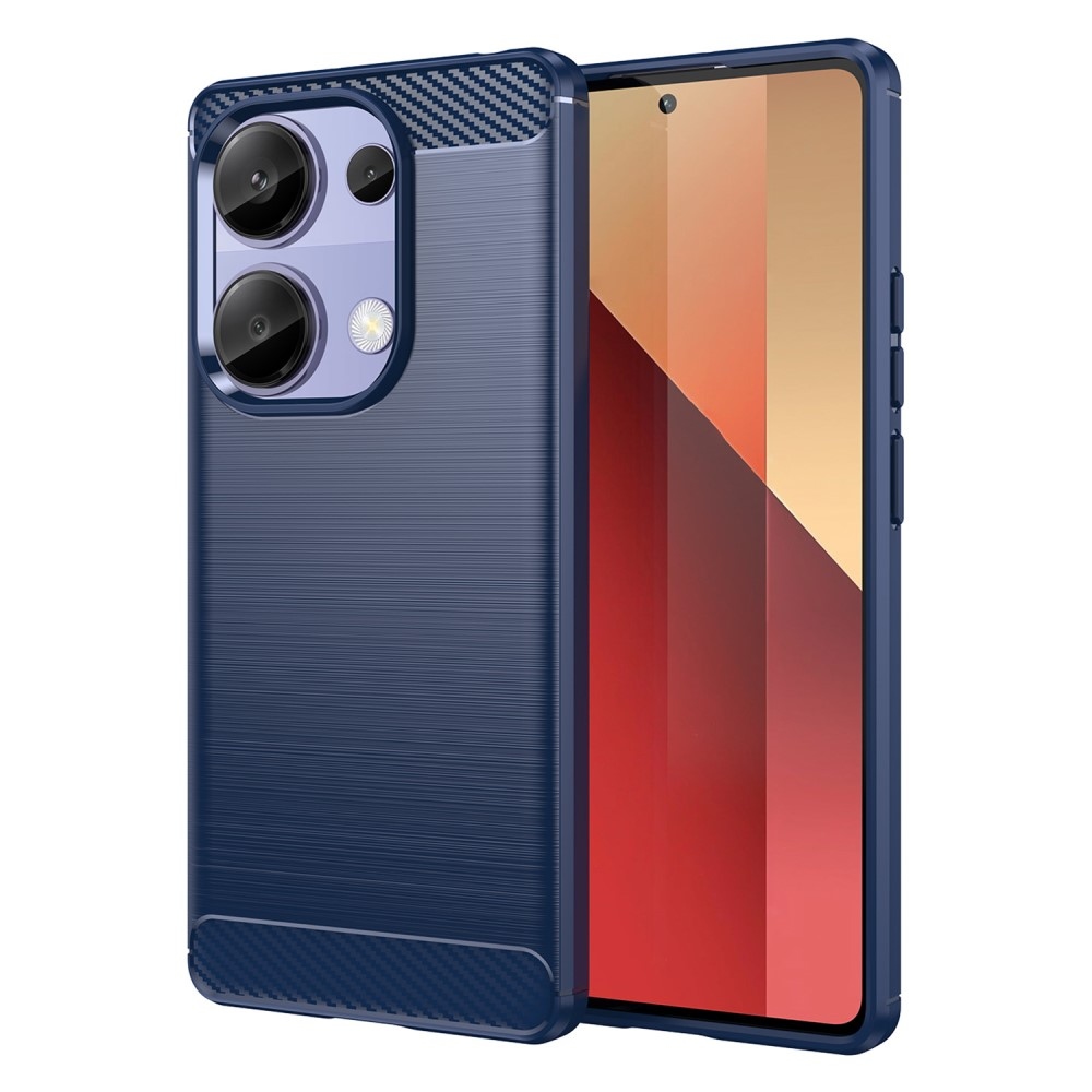 Carbon odolný gelový obal na Xiaomi Redmi Note 13 Pro 4G/Poco M6 Pro - modrý