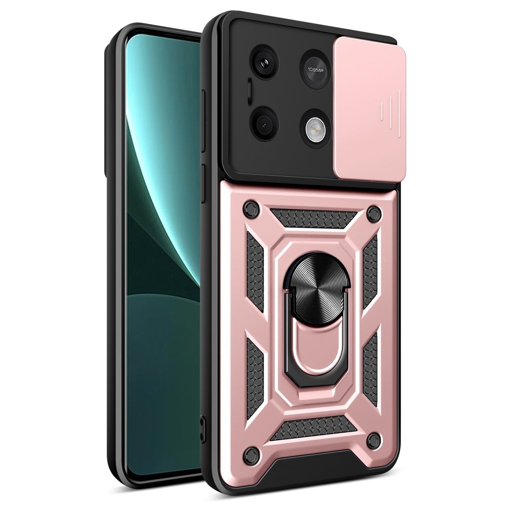 Slide odolný kryt na Xiaomi Redmi Note 13 5G - růžovozlatý
