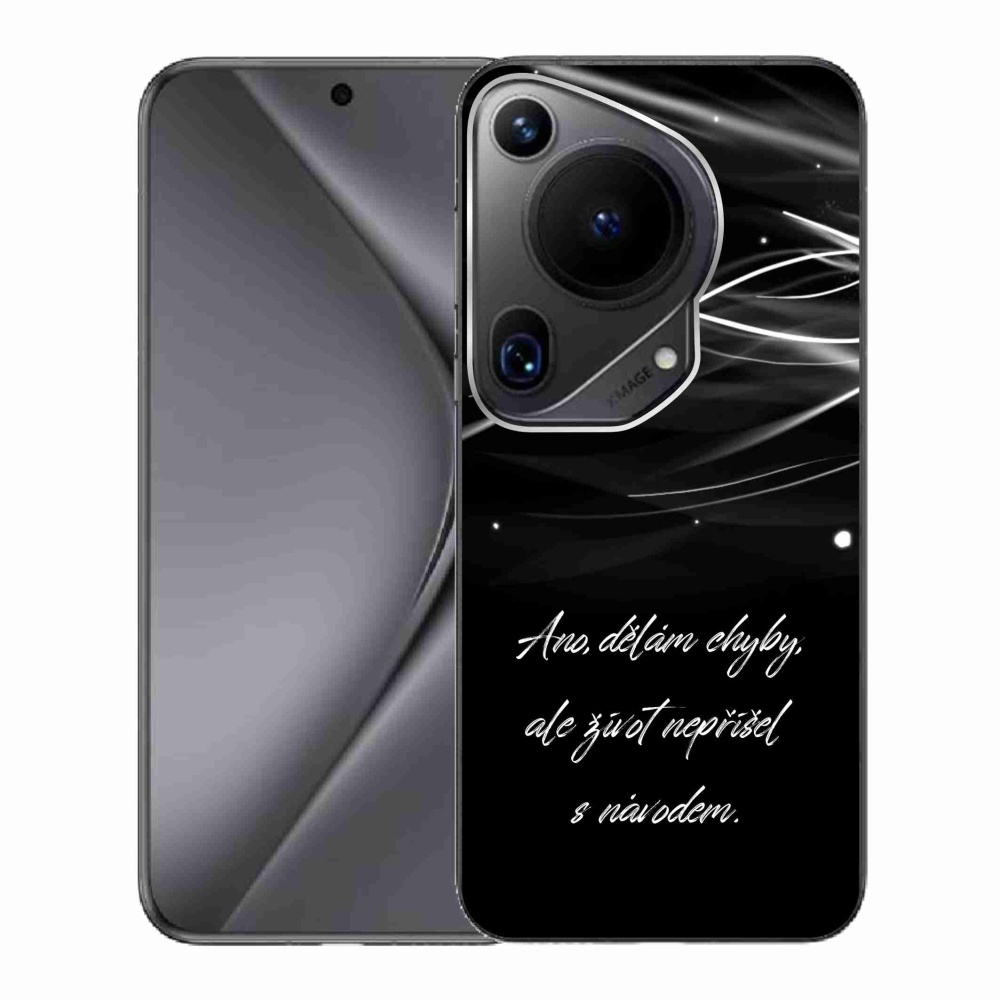 Gelový kryt mmCase na Huawei Pura 70 Ultra - citát černé pozadí