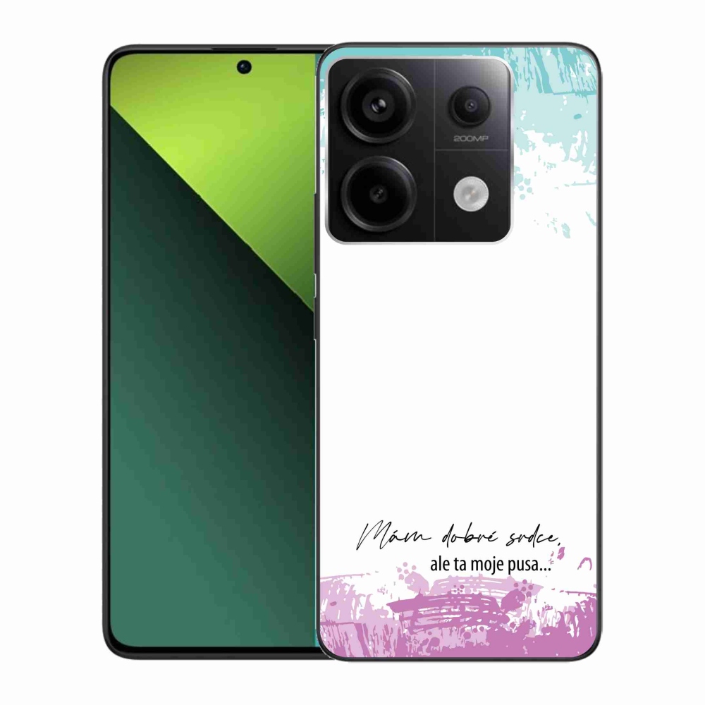 Gelový kryt mmCase na Xiaomi Redmi Note 13 Pro 5G/Poco X6 5G - vtipný text 3 bílé pozadí
