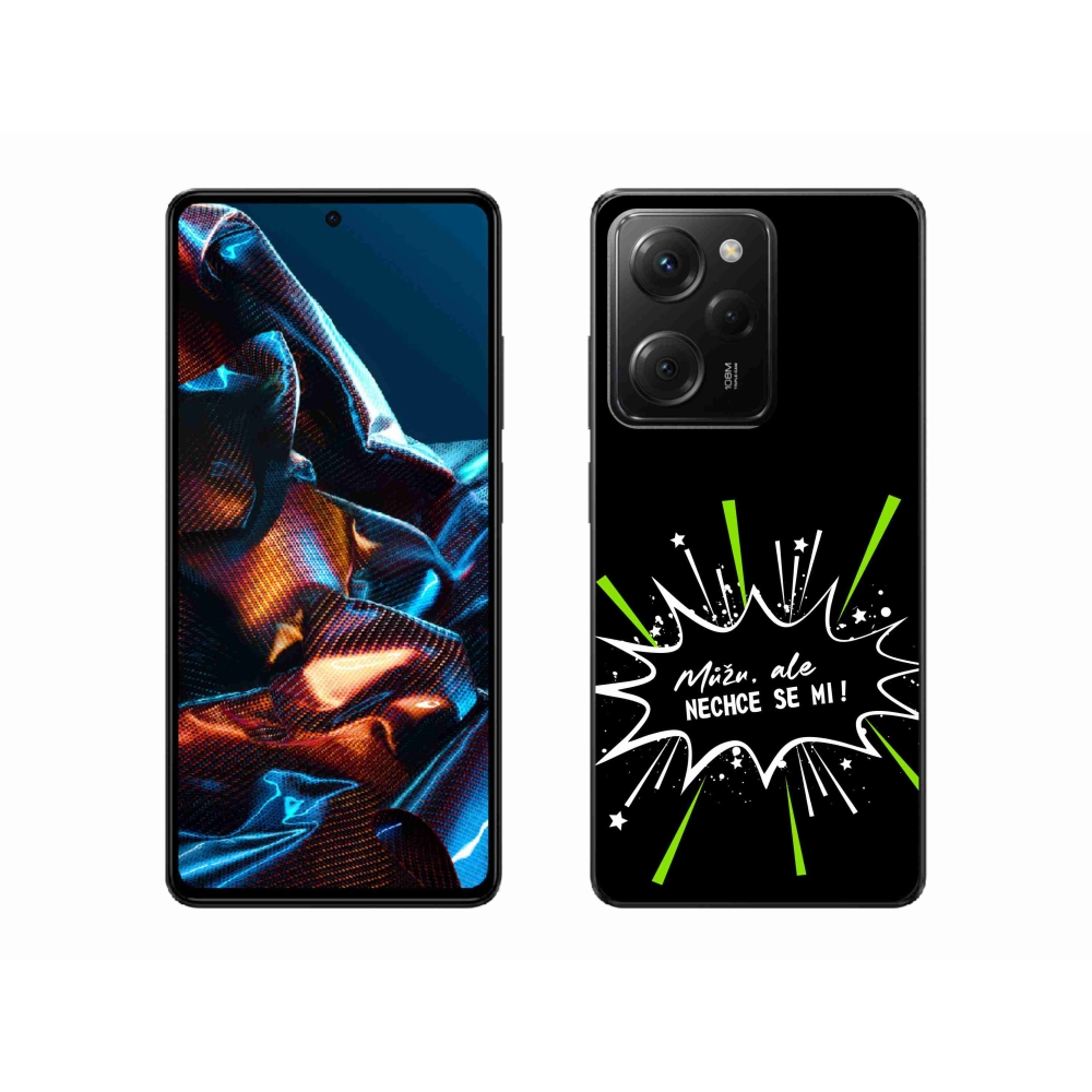 Gelový kryt mmCase na Xiaomi Poco X5 Pro 5G - vtipný text 11 černé pozadí