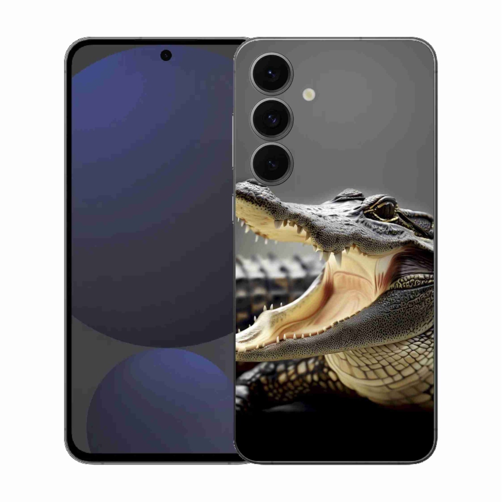 Gelový kryt mmCase na Samsung Galaxy S25 FE - krokodýl