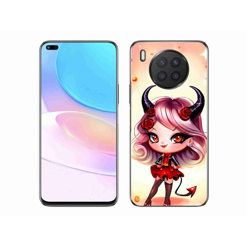 Gelový kryt mmCase na Huawei Nova 8i - kreslená čertice