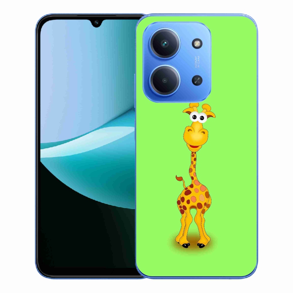 Gelový kryt mmCase na Xiaomi Redmi 15C 4G/5G (173mm) - kreslená žirafa