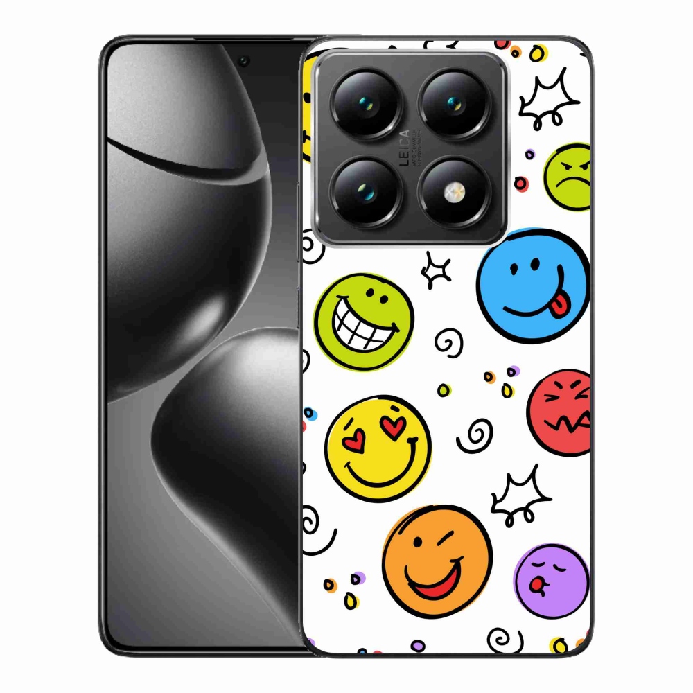 Gelový kryt mmCase na Xiaomi 14T Pro - smajlíci