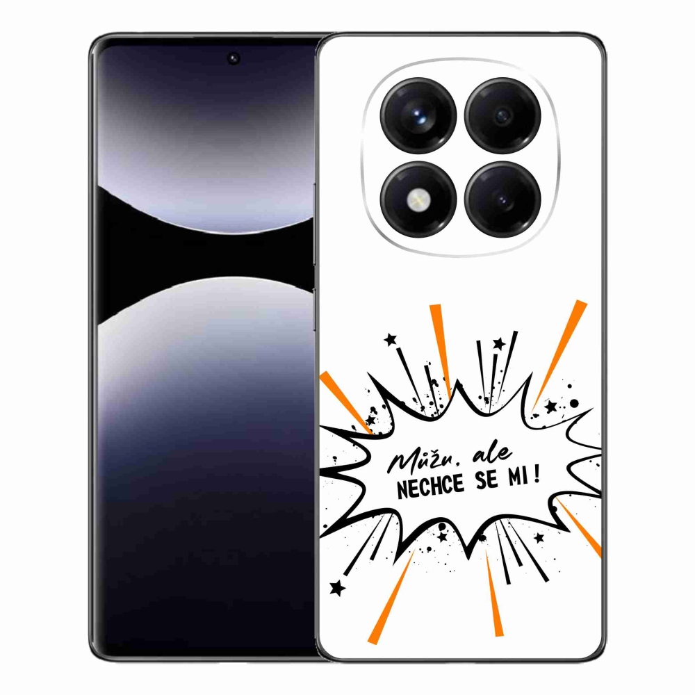 Gelový kryt mmCase na Xiaomi Redmi Note 14 Pro - vtipný text 11 bílé pozadí
