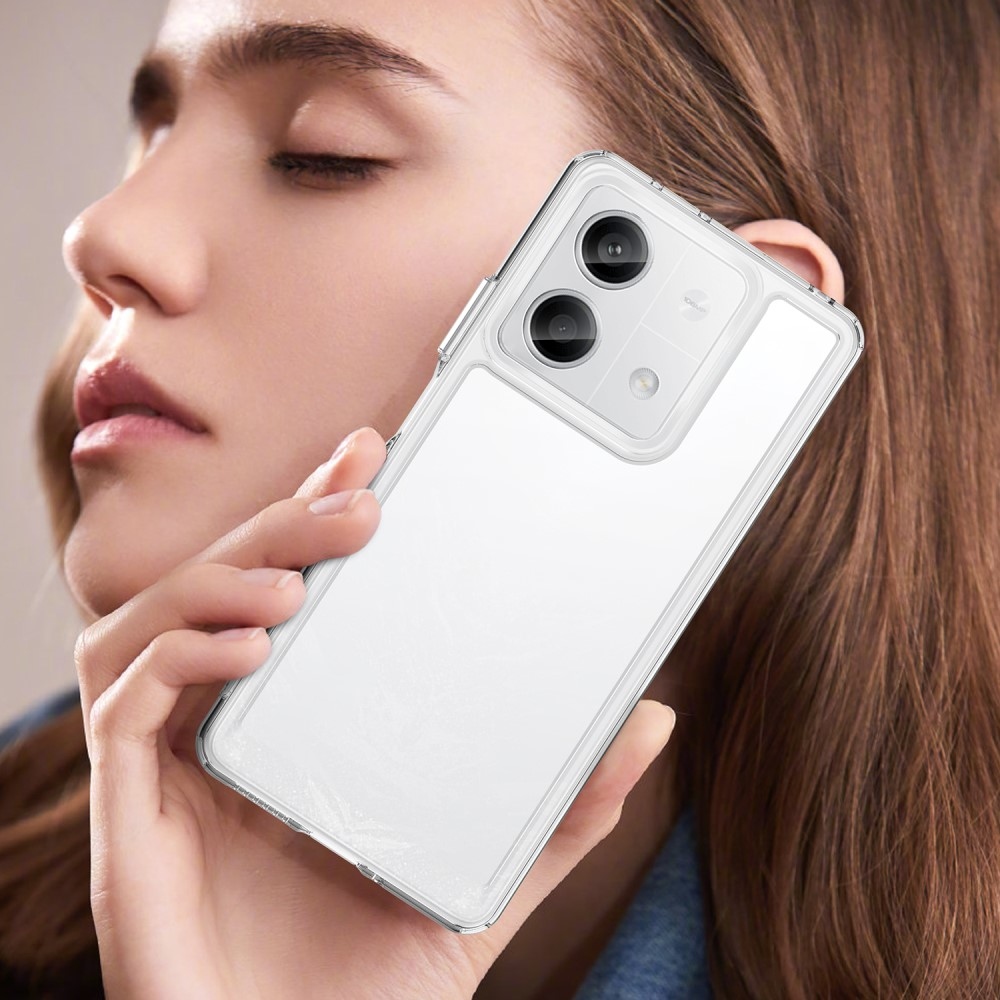 Gelový obal s pevnými zády na Xiaomi Redmi Note 13 5G - průhledný