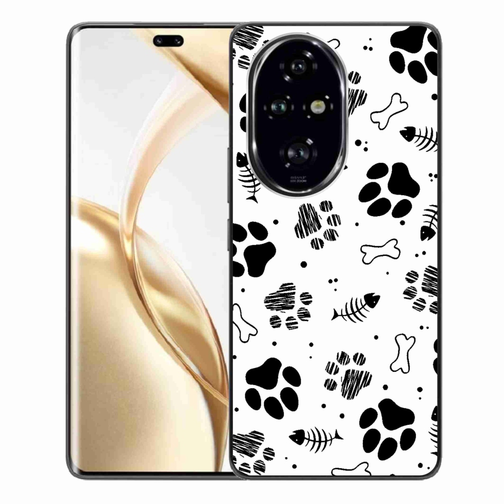 Gelový kryt mmCase na Honor 200 Pro 5G - psí tlapky 1