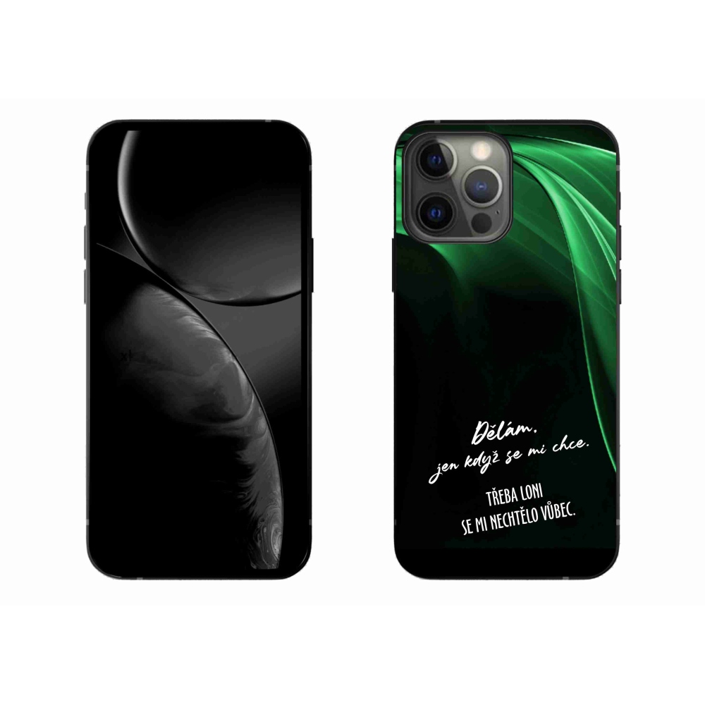 Gelový kryt mmCase na iPhone 13 Pro Max 6.7 - vtipný text 12 černé pozadí