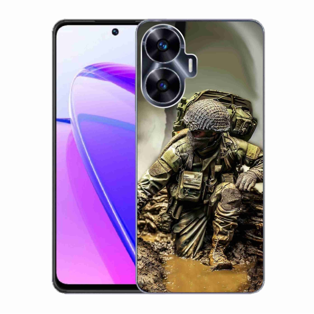 Gelový kryt mmCase na Realme C55 - voják