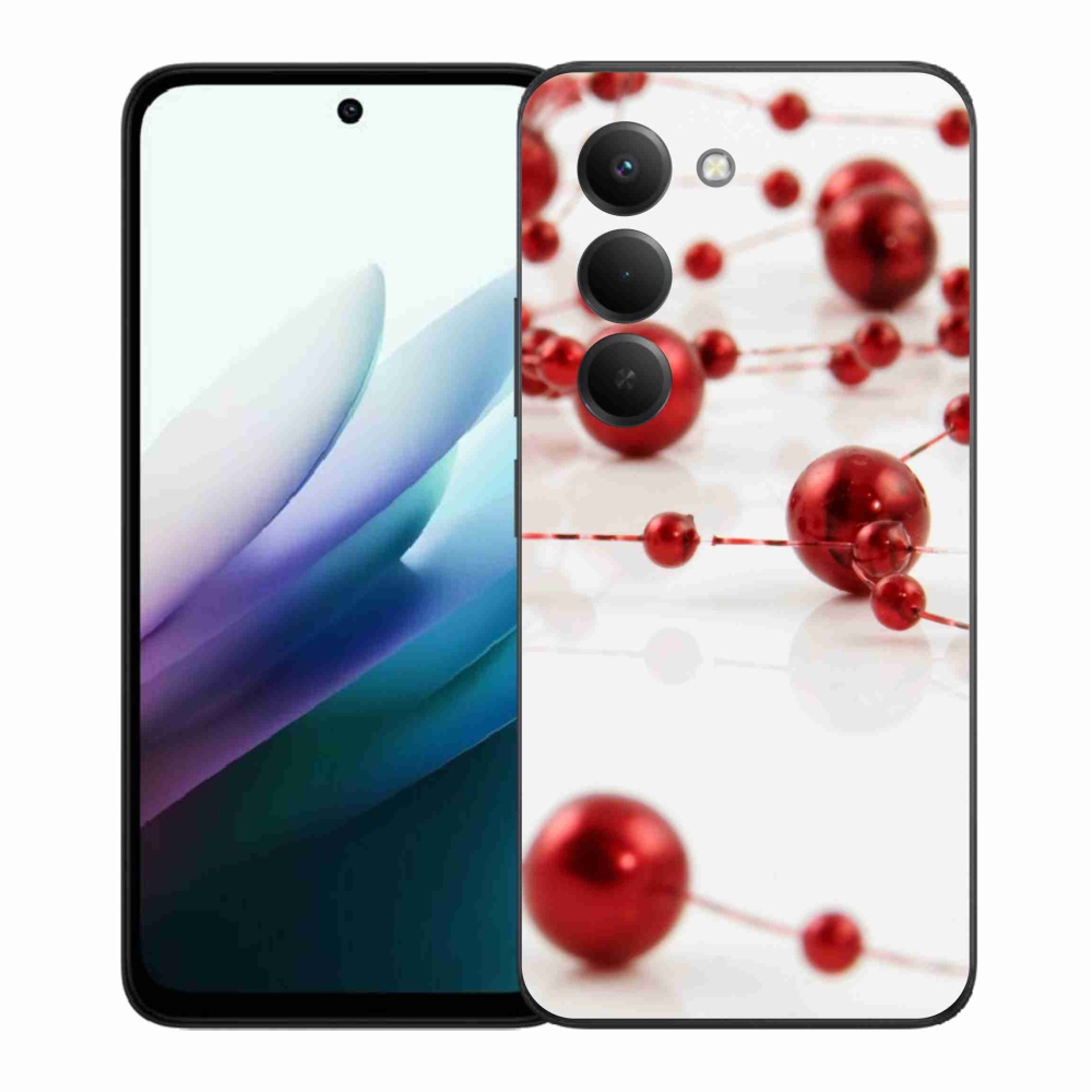 Gelový kryt mmCase na Xiaomi Redmi 15 4G/5G (171mm) - vánoční řetěz