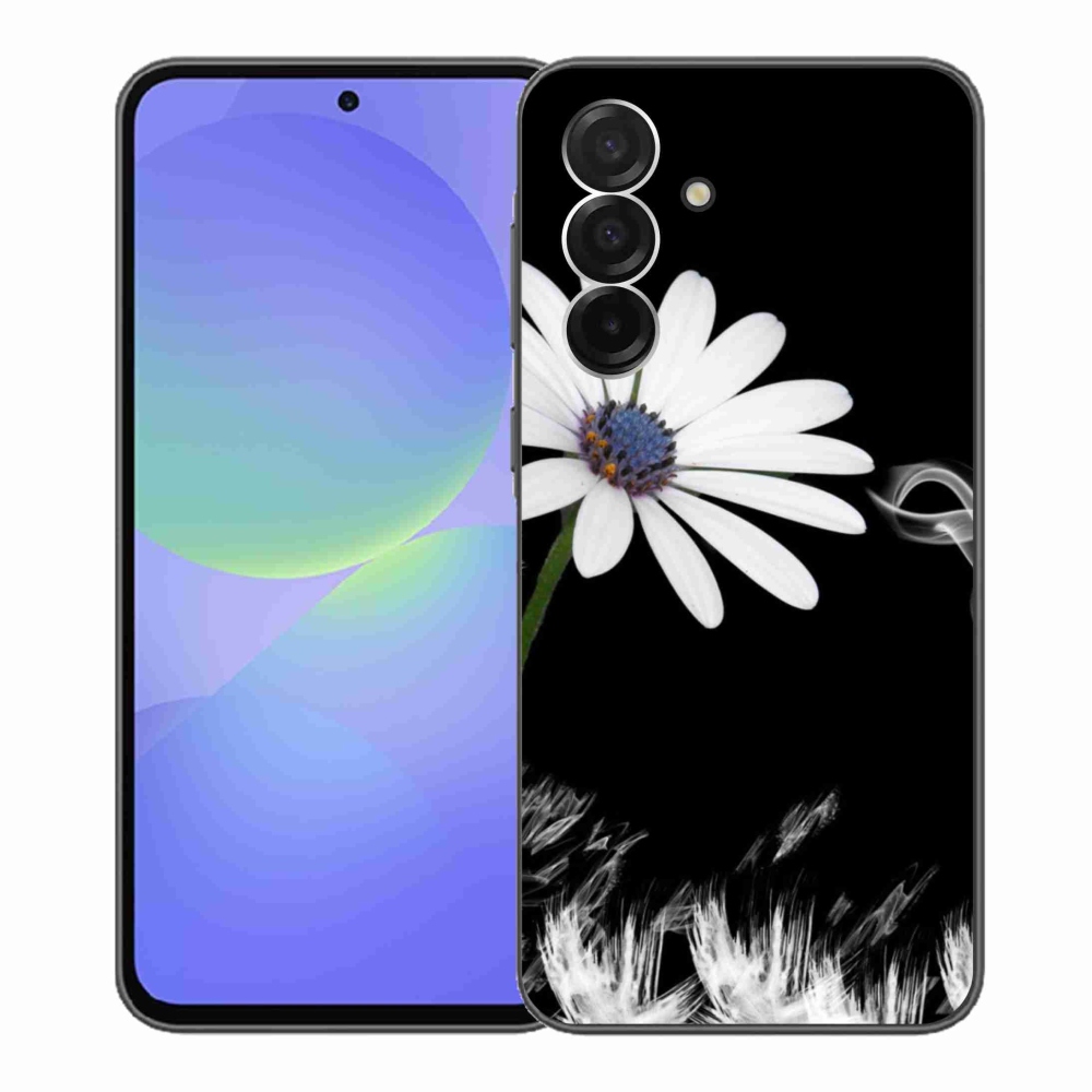 Gelový kryt mmCase na Samsung Galaxy A36 5G - bílá květina