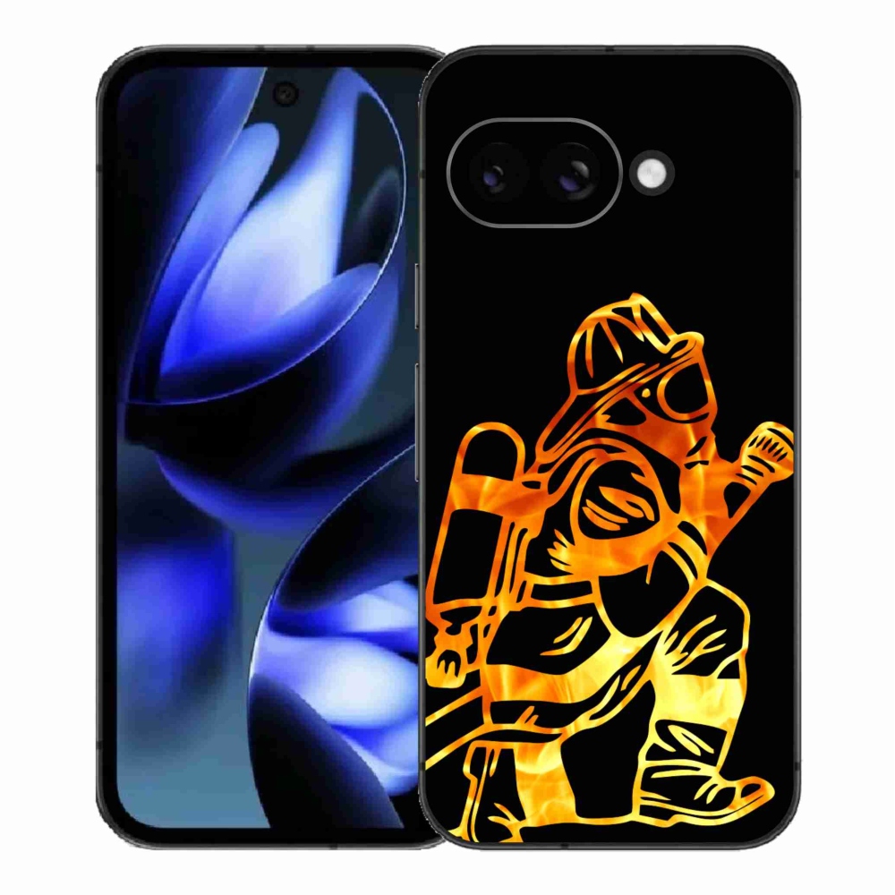 Gelový kryt mmCase na Google Pixel 9a - hasič 1