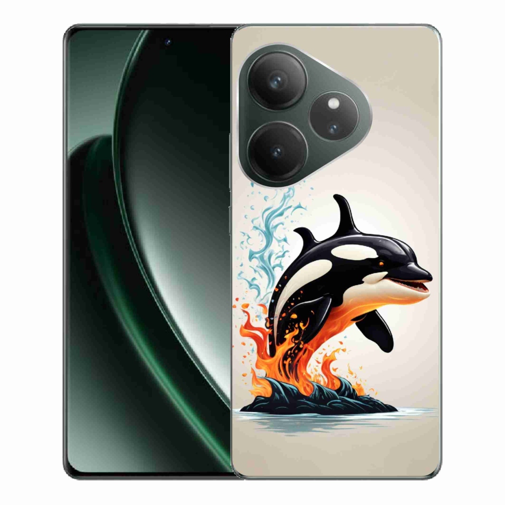 Gelový kryt mmCase na Realme GT 6 5G/GT 6T 5G - kosatka