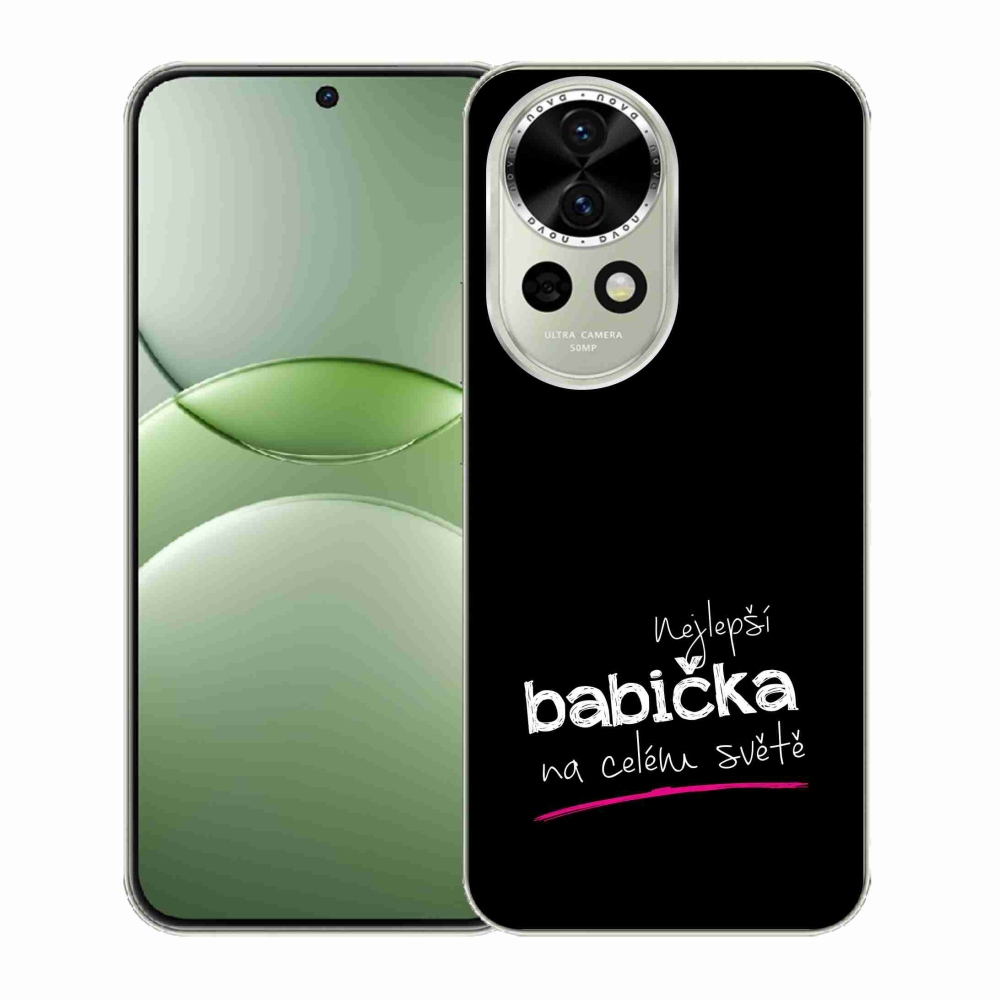 Gelový kryt mmCase na Huawei Nova 13 5G - nejlepší babička 4 černé pozadí