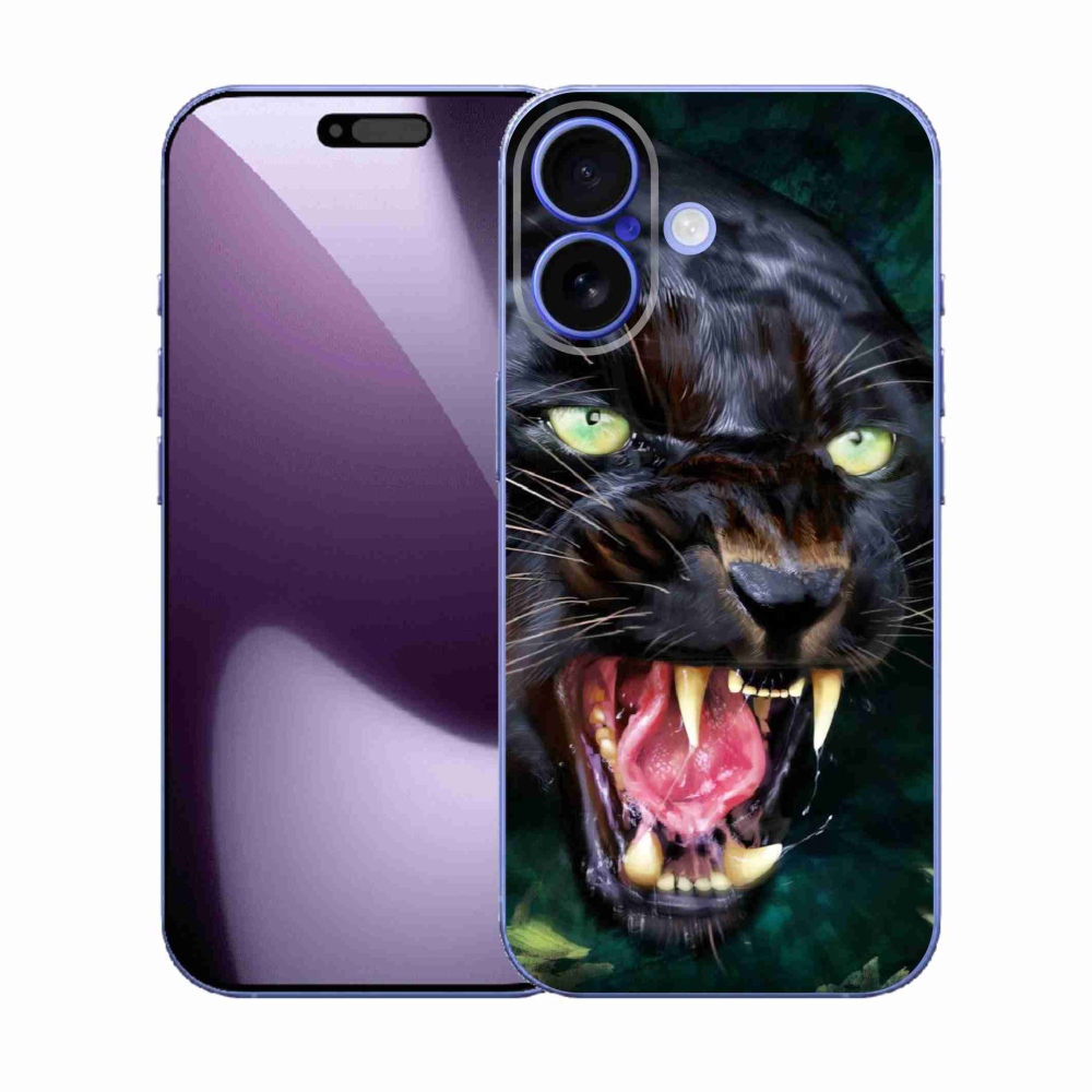 Gelový kryt mmCase na iPhone 17 - rozzuřený černý panter