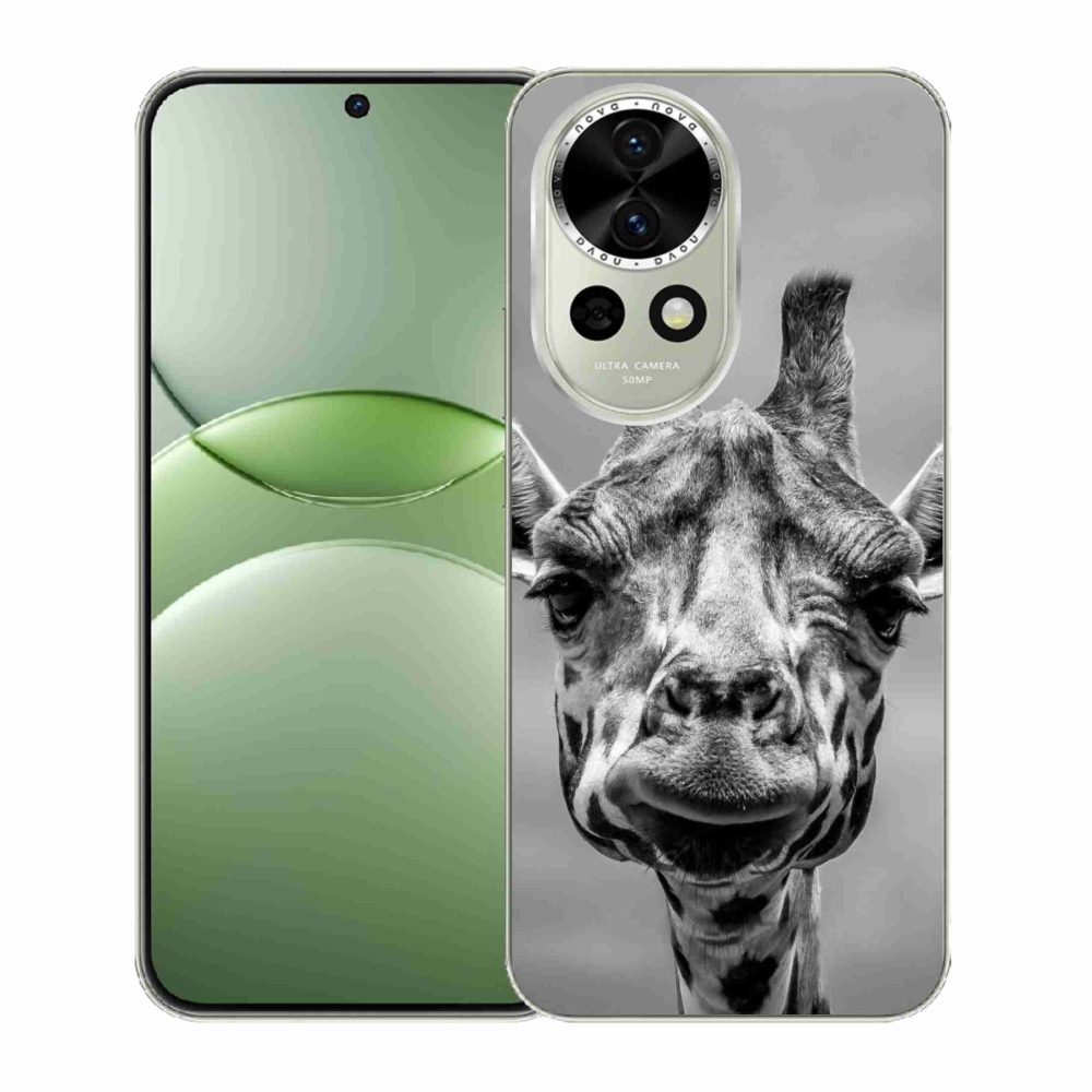 Gelový kryt mmCase na Huawei Nova 13 5G - černobílá žirafa