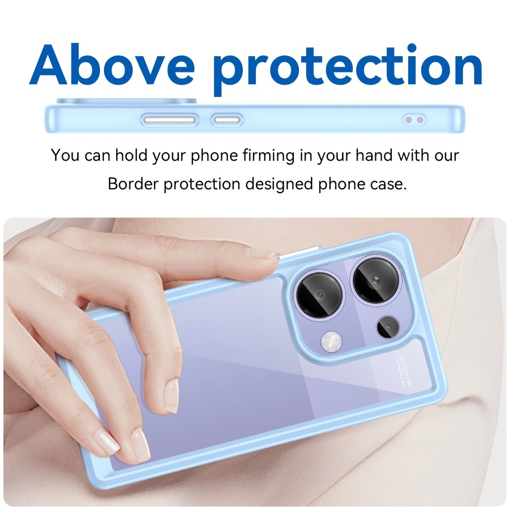 Gelový obal s pevnými zády pro Xiaomi Redmi Note 13 Pro 4G/Poco M6 Pro - modrý