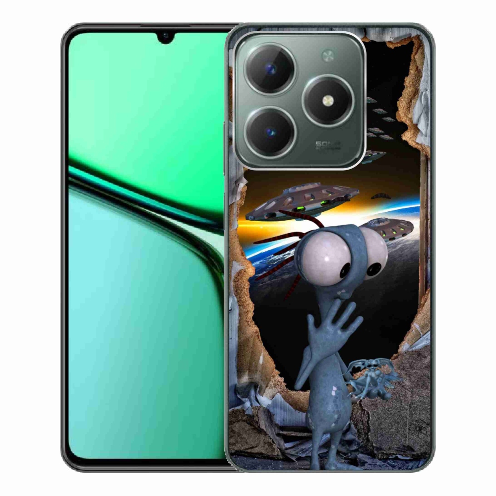 Gelový kryt mmCase na Realme C61 - mimozemšťan