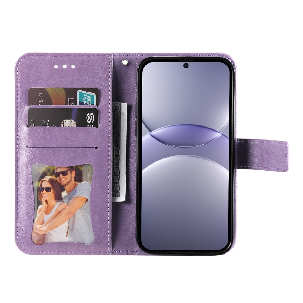 Mandala knížkové pouzdro na Huawei Nova 13 5G - fialové
