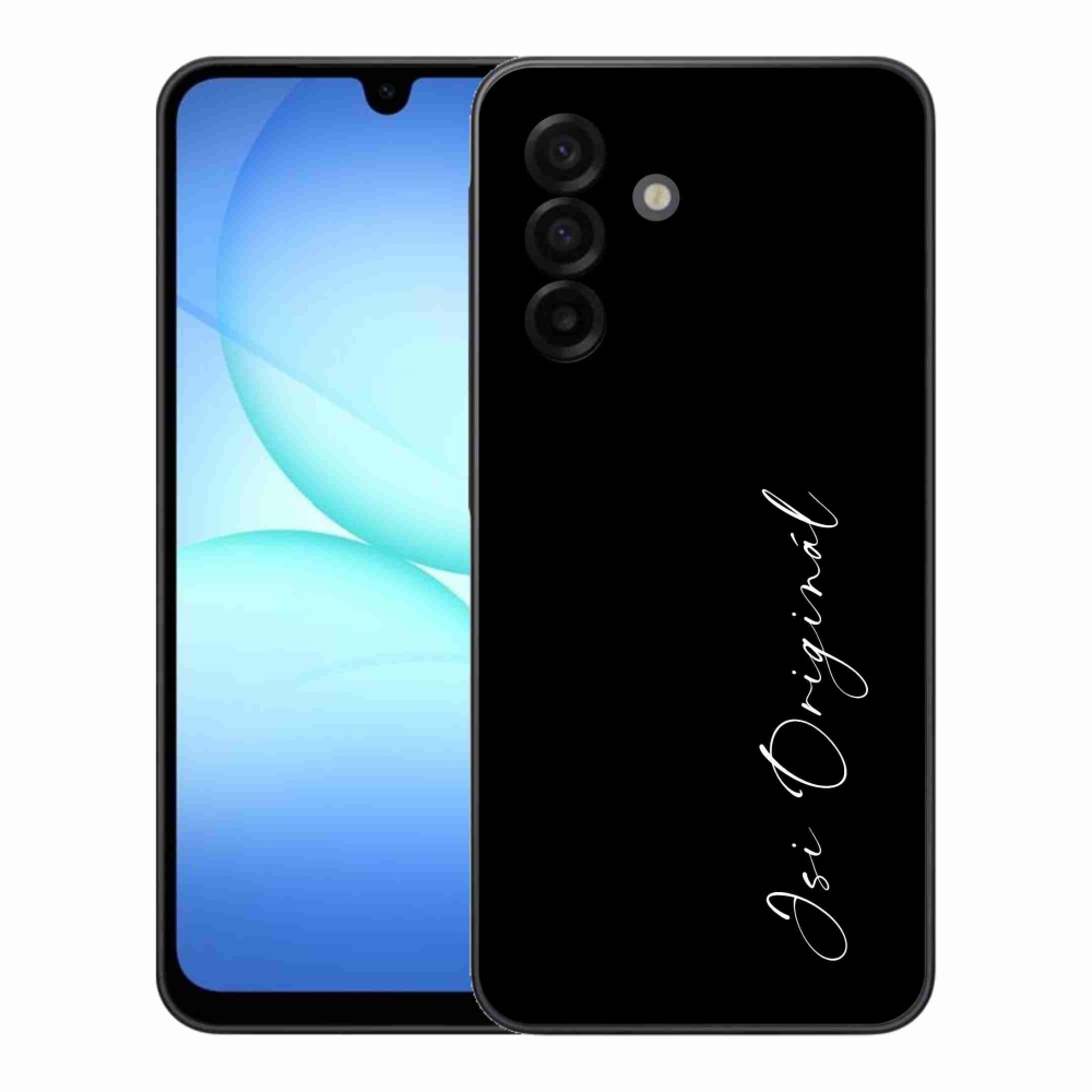 Gelový kryt mmCase na Samsung Galaxy A17 4G/5G - jsi originál černé pozadí