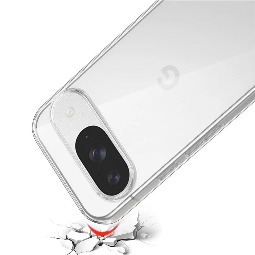 Průhledný gelový obal na Google Pixel 9/9 Pro - průhledný