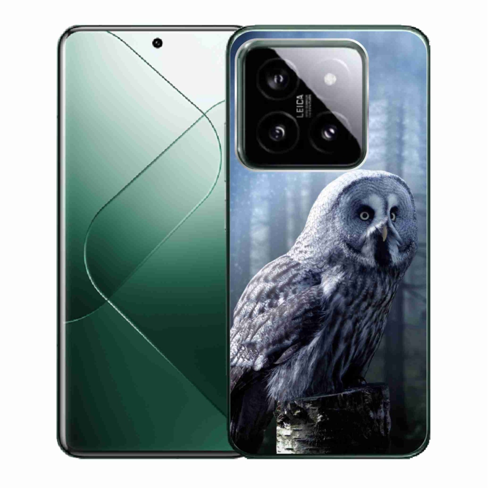 Gelový kryt mmCase na Xiaomi 14 - sova