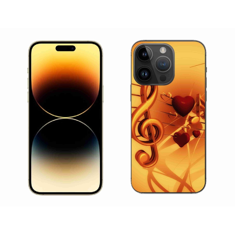 Gelový kryt mmCase na iPhone 14 Pro Max - noty